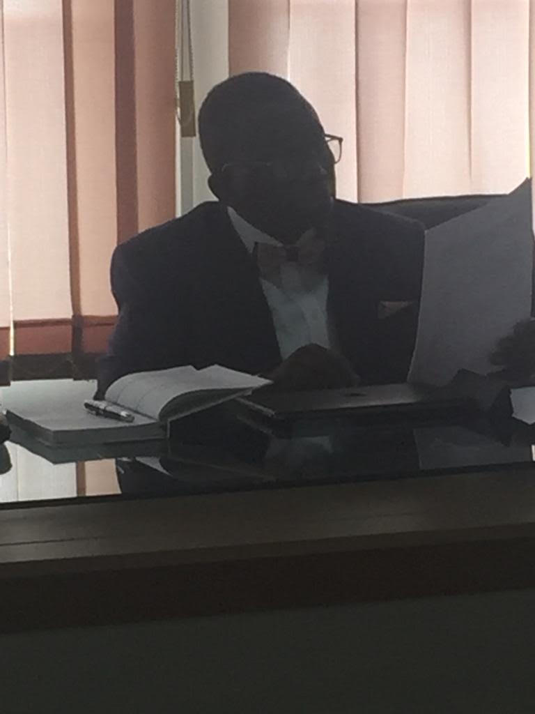 Prof Issac Adewole at the Inaugural BOT Meeting